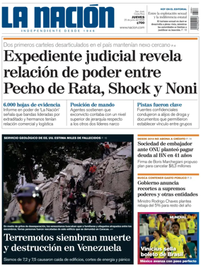 Cover of La Nacion (Costa Rica)