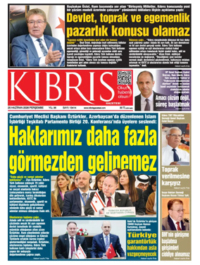 Cover of Kibris Gazetesi