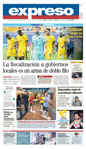 Cover of Diario Expreso