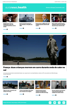 Cover of Euronews Health (Portuguese)