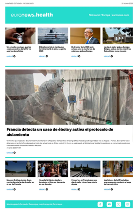 Cover of Euronews Health (Spanish) Compiled Edition