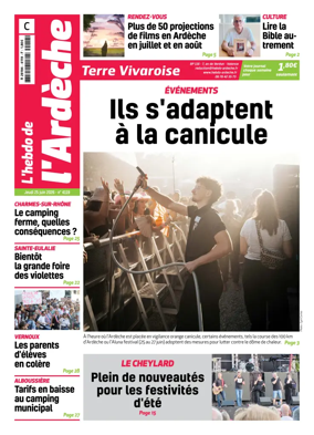 Cover of L'Hebdo de l'Ardeche – edition centre