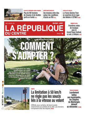 Cover of La Republique du Centre (Orleans - Loiret))