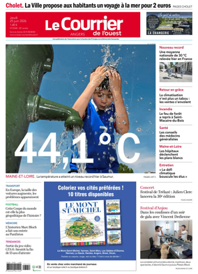 Cover of Le Courrier de l’Ouest (Angers)