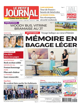 Cover of Le Petit Journal - L'hebdo local de l'Aude