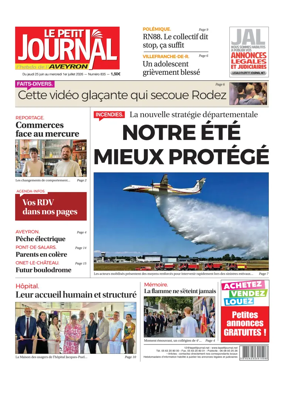 Cover of Le Petit Journal - L'hebdo local de l'Aveyron