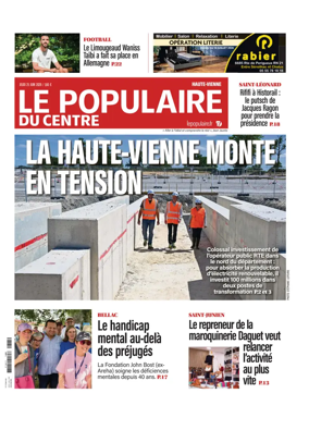 Cover of Le Populaire du Centre (Haute-Vienne)