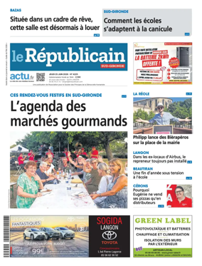 Cover of Le Republicain (Sud-Gironde)