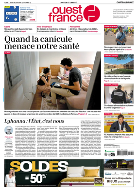 Cover of Ouest France (Chateaubriant)