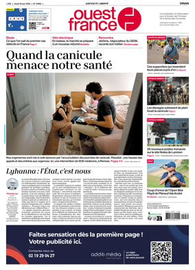 Cover of Ouest France (Dinan)