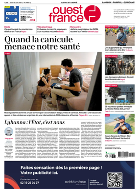 Cover of Ouest-France (Lannion / Paimpol / Guingamp)