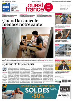 Cover of Ouest France (Les Herbiers / Montaigu)