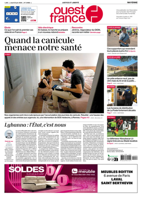 Cover of Ouest France (Mayenne)