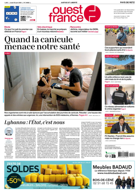 Cover of Ouest France (Pornic / Pays de Retz)