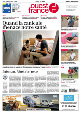 Cover of Ouest-France (Rennes Nord-Ouest)