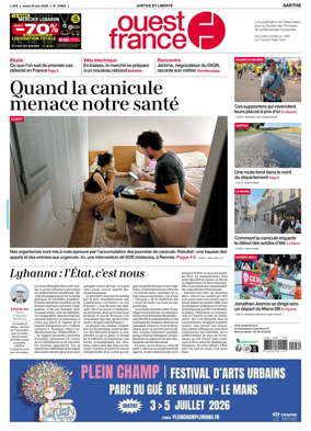 Cover of Ouest France (Sarthe)