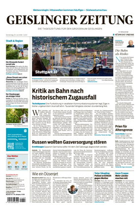 Cover of Geislinger Zeitung