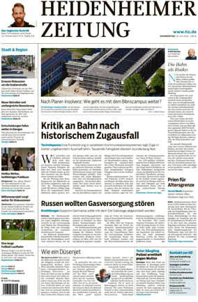 Cover of Heidenheimer Zeitung