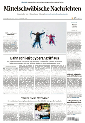 Cover of Mittelschwaebische Nachrichten