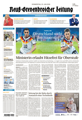 Cover of Neuss-Grevenbroicher Zeitung Neuss