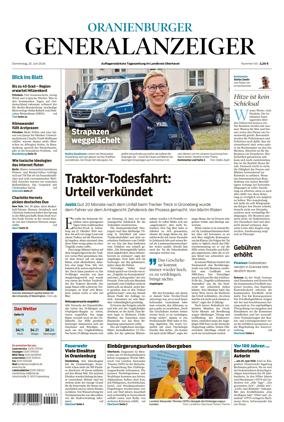 Cover of Oranienburger Generalanzeiger