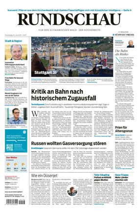 Cover of Rundschau fur den Schwabischen Wald – Der Kocherbote