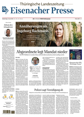 Cover of Thuringische Landeszeitung (Eisenach)