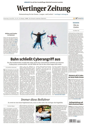 Cover of Wertinger Zeitung