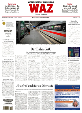 Cover of Westdeutsche Allgemeine Zeitung (Essen)