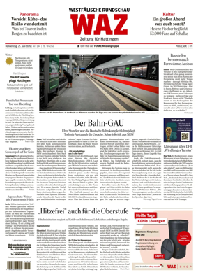 Cover of Westdeutsche Allgemeine Zeitung (Hattingen)