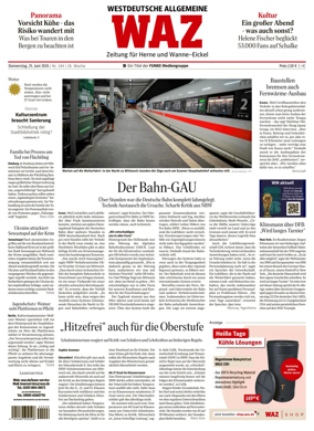 Cover of Westdeutsche Allgemeine Zeitung (Herne)