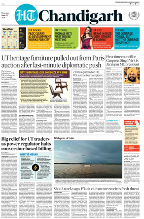 Cover of Hindustan Times (Chandigarh) - Live