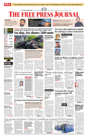 Cover of The Free Press Journal
