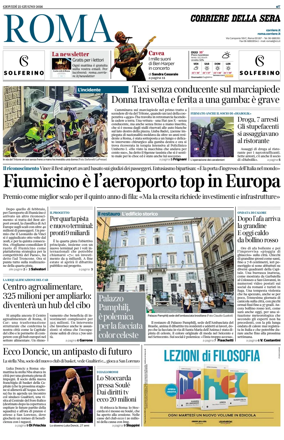 Cover of Corriere della Sera (Roma)