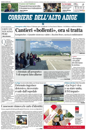 Cover of Corriere dell'Alto Adige