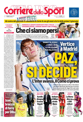 Cover of Corriere dello Sport (Nazionale)