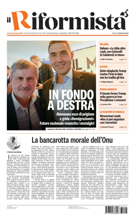 Cover of Il Riformista (Italy)