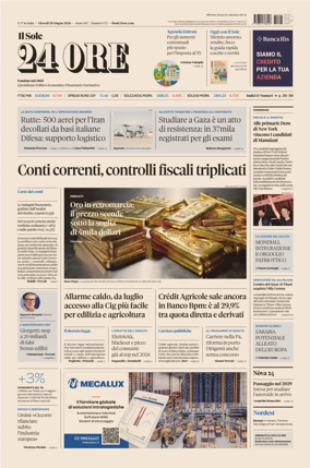 Cover of Il Sole 24 Ore