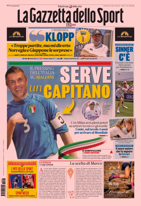Cover of La Gazzetta dello Sport - Napoli