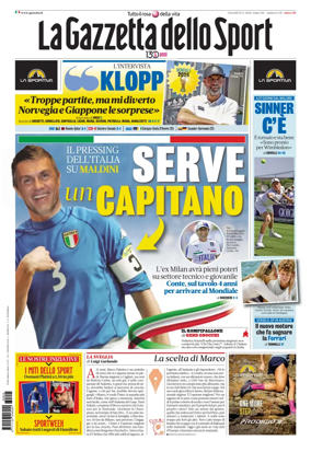 Cover of La Gazzetta dello Sport - Roma