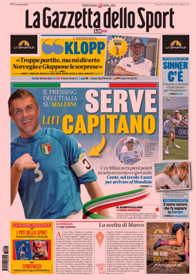 Cover of La Gazzetta dello Sport