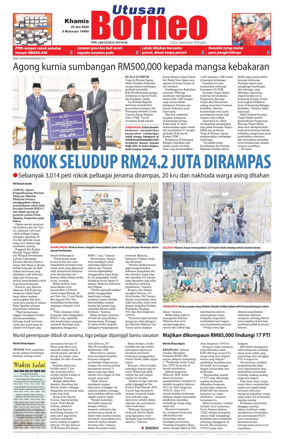 Cover of Utusan Borneo (Sabah)