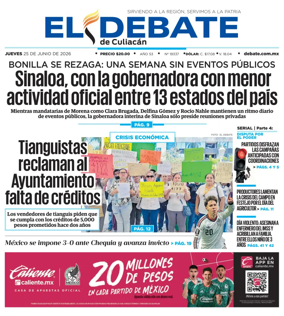 Cover of El Debate de Culiacan