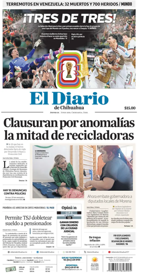 Cover of El Diario de Chihuahua