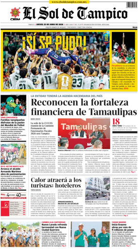 Cover of El Sol de Tampico