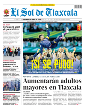 Cover of El Sol de Tlaxcala