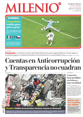 Cover of Milenio Tamaulipas