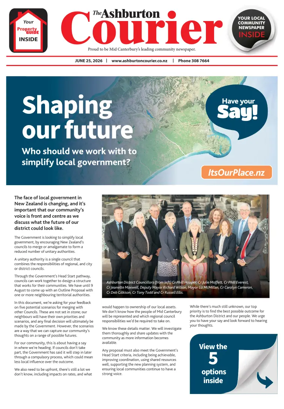 Cover of Ashburton Courier
