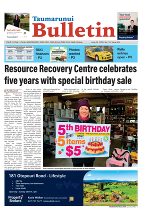 Cover of Taumarunui Bulletin