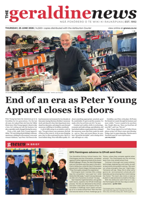 Cover of The Geraldine News